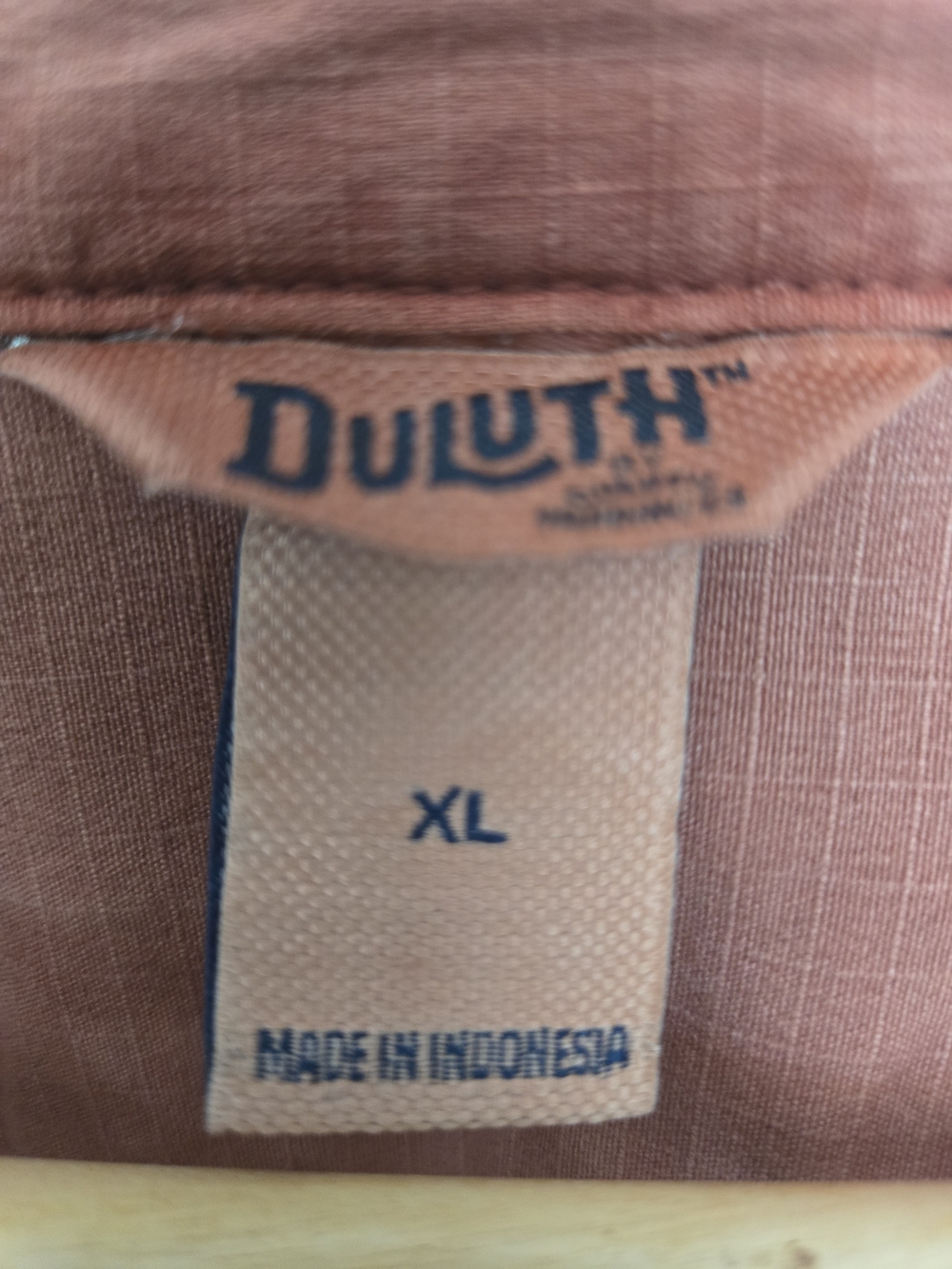 Duluth Trading Co Rust Button-Front Utility Shirtdress Jacket - Picture 3 of 9